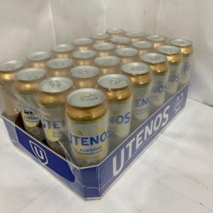 Beer “untenos Auksinis” Pint Can 5% 0.568l Can X 24 Per Case