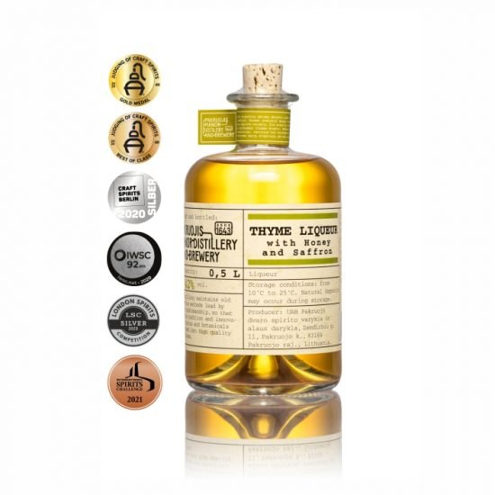 Thyme Liqueur With Honey And Saffron